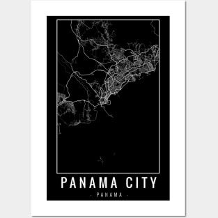 Panama City Minimalist Map Posters and Art